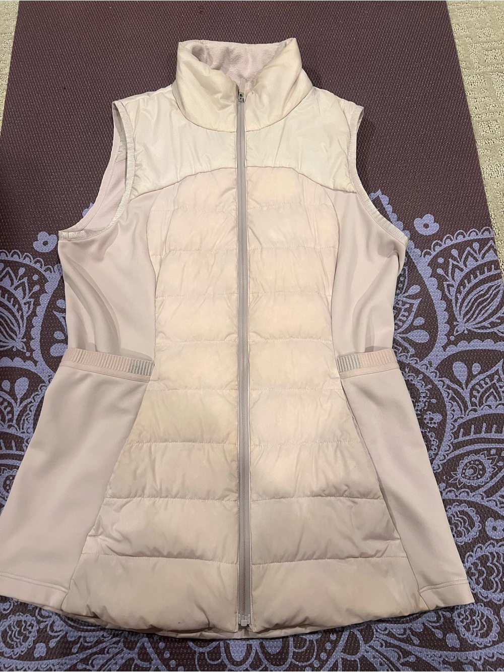 lululemon athletica Light Pink Quilted Sleeveless Vest